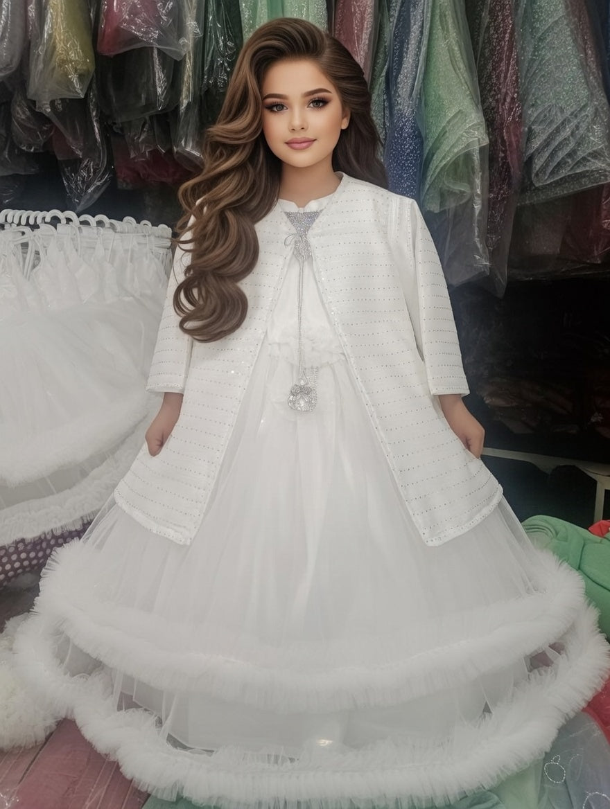 Premium China Crinkle Fabric Girls Dress – Soft, Stylish & Lightweight Outfit