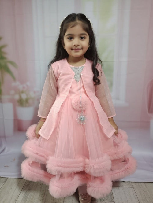 Premium China Crinkle Fabric Girls Dress – Soft, Stylish & Lightweight Outfit